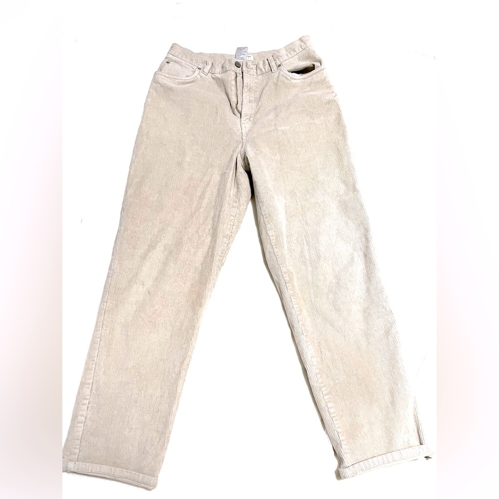 Vintage Jones New York Cream Corduroy Pants 32x30 PERFECT CONDITION